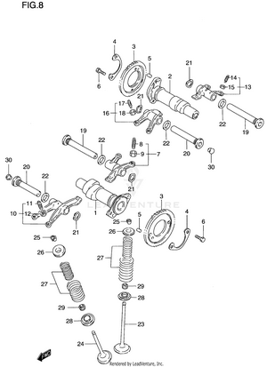 Camshaft - Valve Schematic