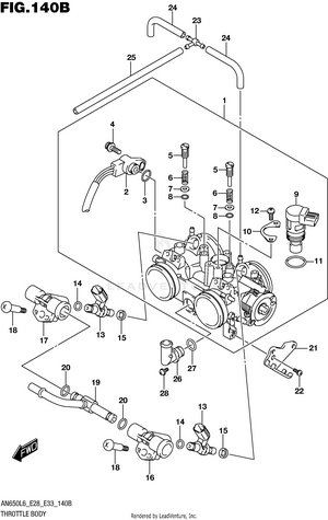 Throttle Body (an650zl6 E28) Schematic