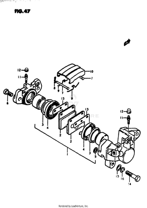 Rear Caripers Schematic