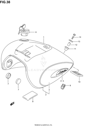 Fuel Tank (model K1) Schematic