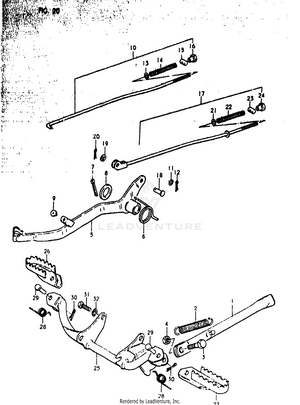 Prop Stand - Brake Pedal Schematic