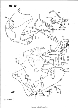 Cowling Fitting Set Schematic