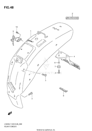 Rear Fender Schematic