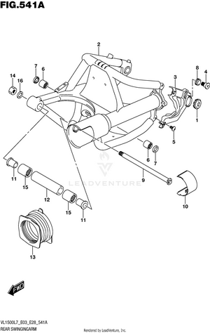 Rear Swingingarm Schematic