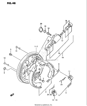 Front Wheel Brake Schematic