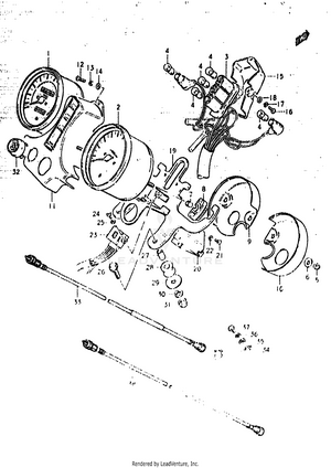 Speedometer - Tachometer Schematic