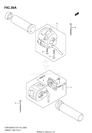 Handle Switch (vzr1800nk8/nk9) Schematic