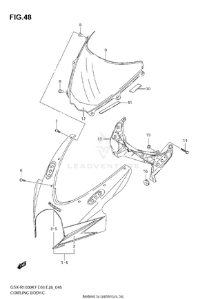 Cowling Body (model K7) Schematic
