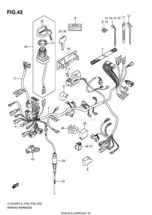 Wiring Harness (lt-a400fl3 P33) Schematic