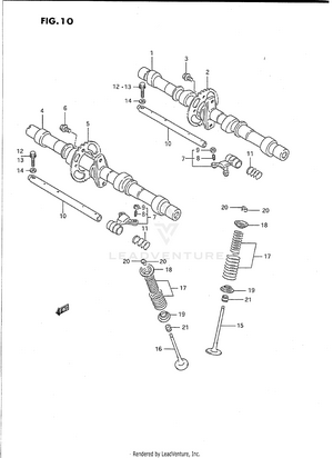 Cam Shaft - Valve Schematic