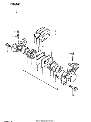 Rear Calipers Schematic