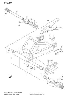 Rear Swinging Arm Schematic