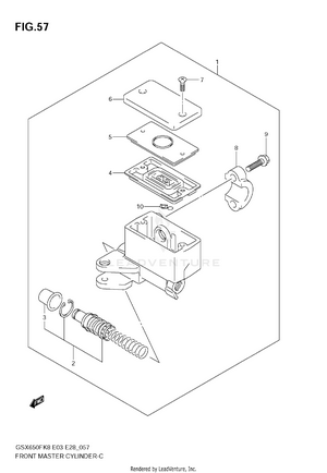 Front Master Cylinder Schematic