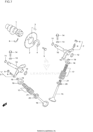Cam Shaft - Valve Schematic