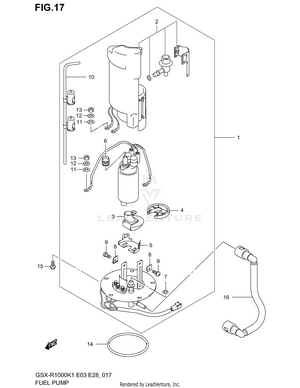 Fuel Pump (model K1) Schematic