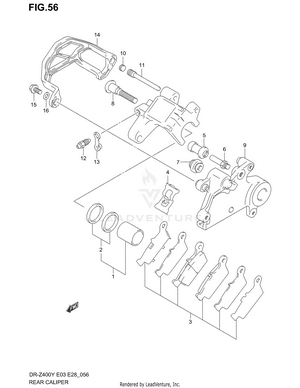 Rear Caliper Schematic