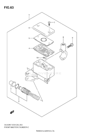 Front Master Cylinder Schematic
