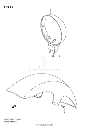Front Fender Schematic
