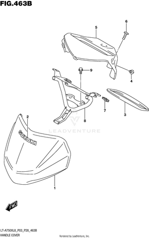 Handle Cover (lt-a750xl8 P28) Schematic