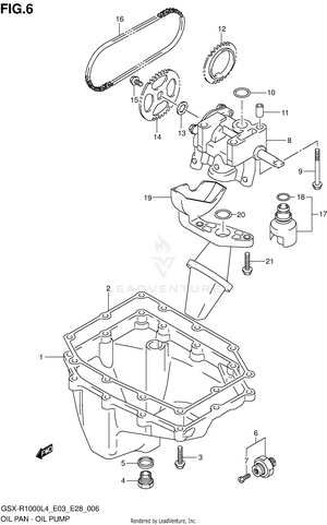 Oil Pan - Oil Pump Schematic