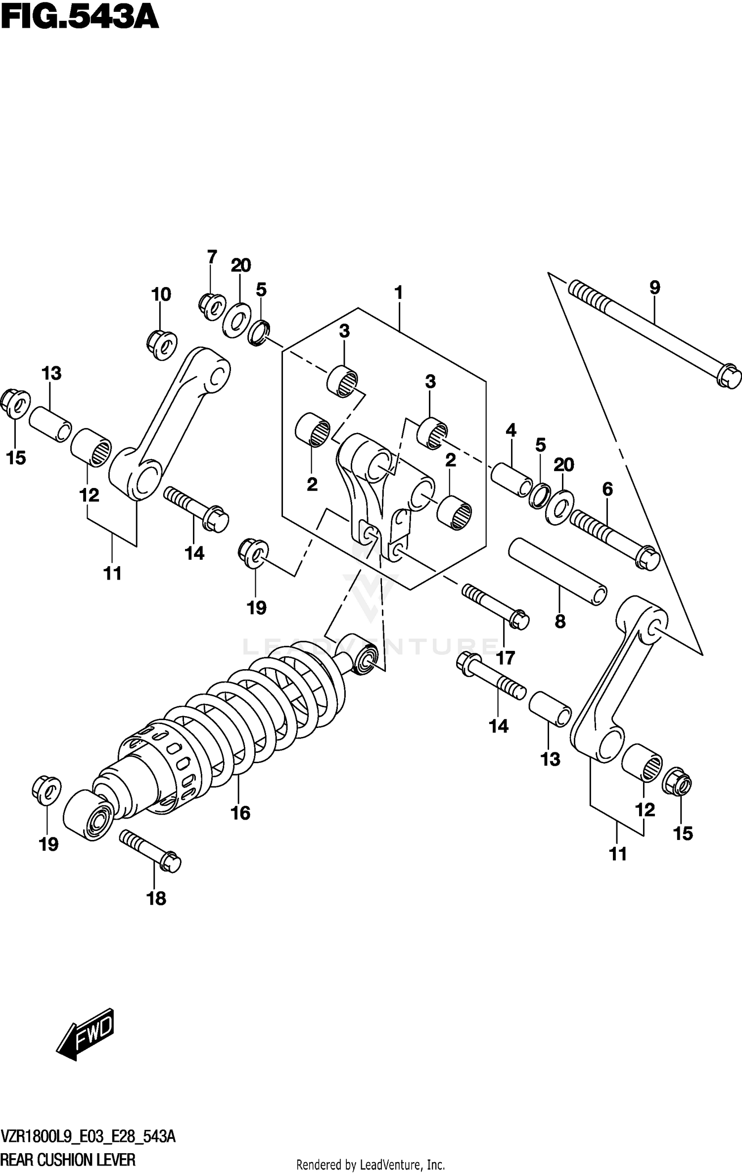 REAR CUSHION LEVER