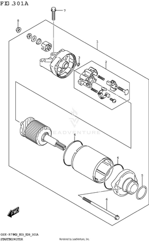 Starting Motor Schematic