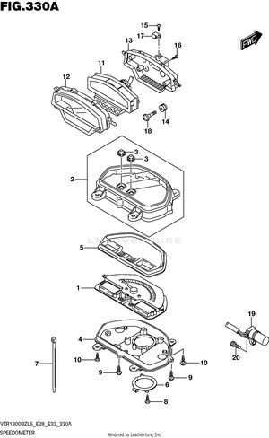 Speedometer (vzr1800bzl6 E28) Schematic