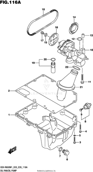 Oil Pan/oil Pump Schematic
