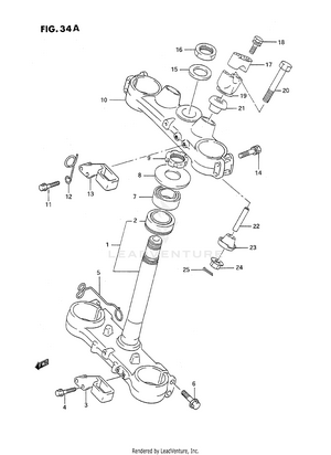 Steering Stem (model M/n) Schematic