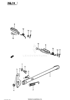 Stand - Footrest Schematic