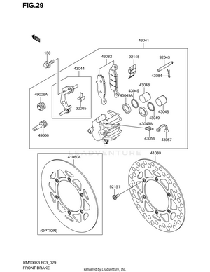 Front Brake Schematic