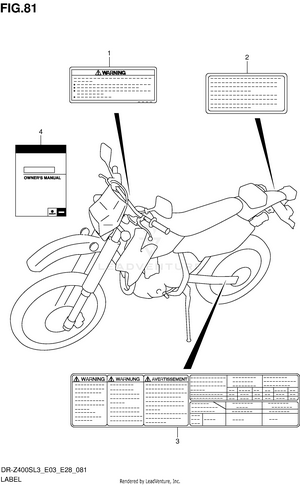 Label (dr-z400sl3 E03) Schematic