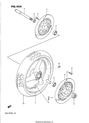 Front Wheel (model L) Schematic