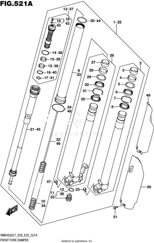 Front Fork Damper Schematic