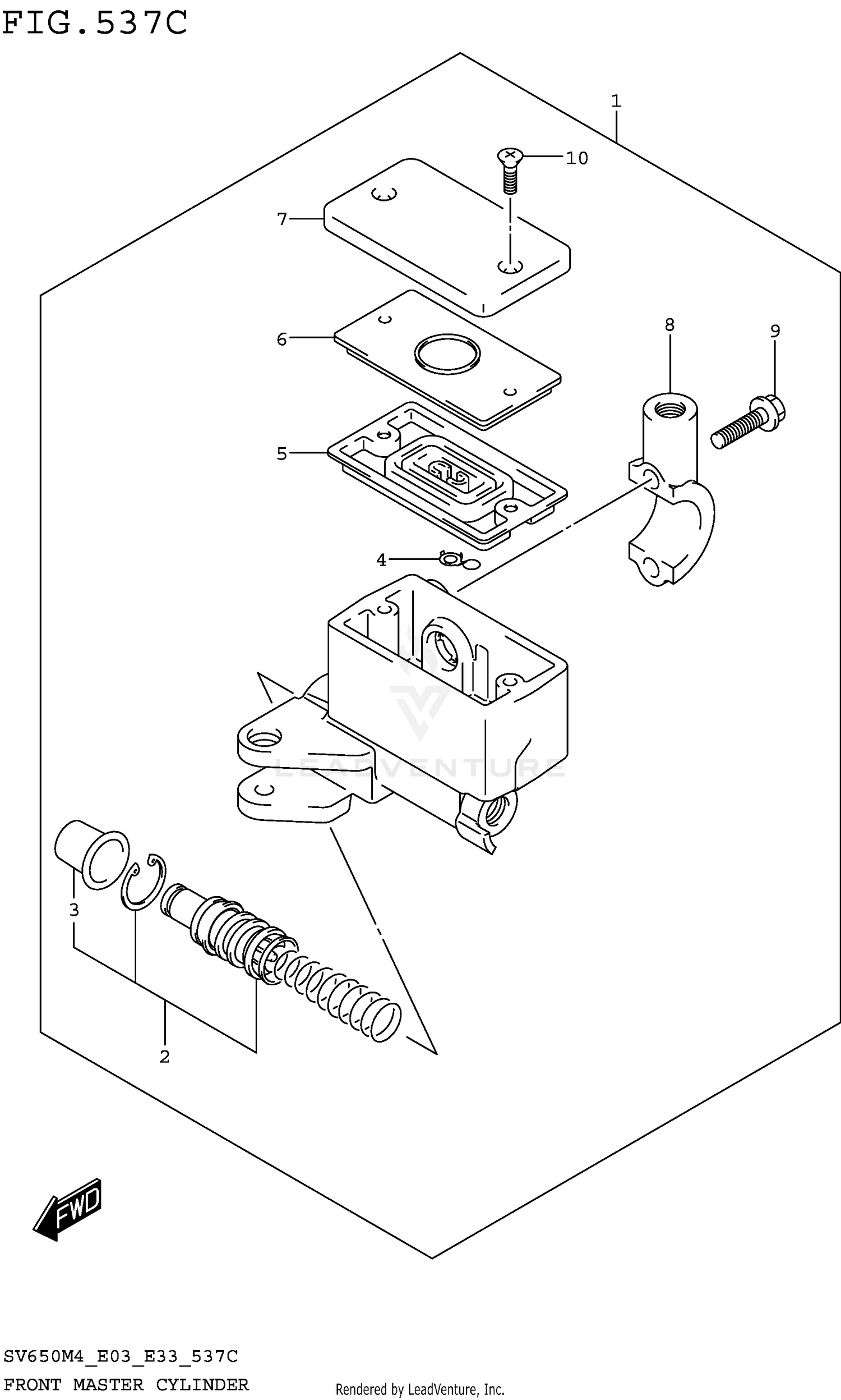 FRONT MASTER CYLINDER (SV650AM4 E28)