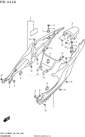 Frame Cover (gsx-r1000a) Schematic