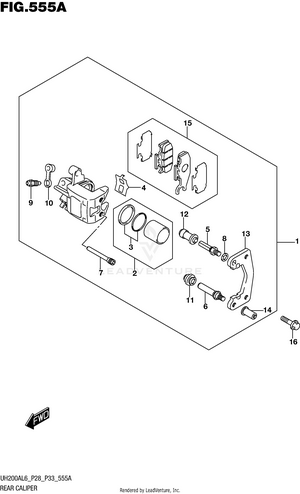 Rear Caliper Schematic