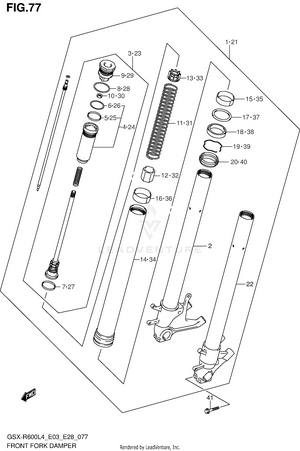 Front Fork Damper Schematic