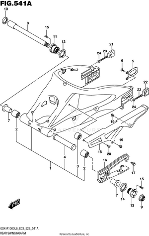 Rear Swingingarm Schematic