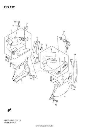 Frame Cover (vl800t E33) Schematic