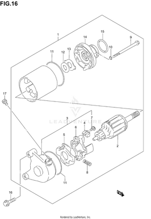 Starting Motor (model K1) Schematic