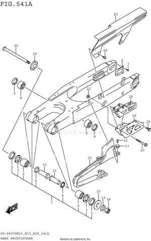 Rear Swingingarm Schematic