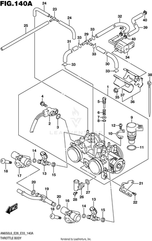 Throttle Body (an650l6 E33) Schematic