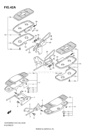 Footrest (vlr1800tk9) Schematic