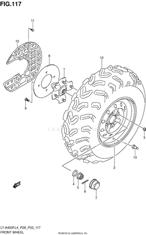 Front Wheel (lt-a400fl4 P33) Schematic