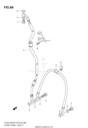 Front Brake Hose Schematic