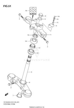 Steering Stem Schematic