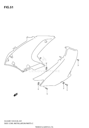 Side Cowling Installation Parts Schematic