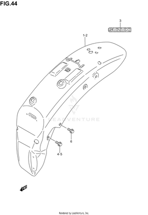 Rear Fender Schematic