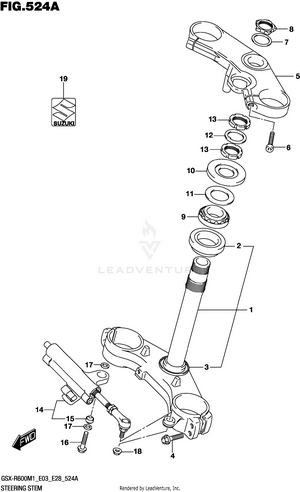 Steering Stem Schematic